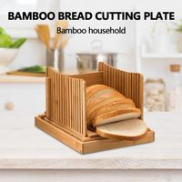 Trancheuse à pain en bambou Nature pour trancheuse à pain foladable et compacte