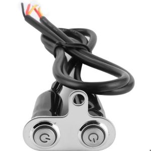 Interrupteur Guidon Moto 25mm - Commutateur Phare Klaxon Démarreur Universel