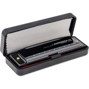 Étui pour Harmonica 10 Trous Noir Sac de Rangement pour Harmonica Souple Accessoire pour Harmonicas Compatible pour 7 Harmonicas