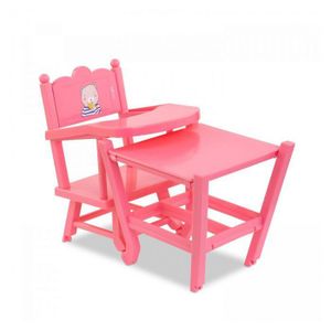 Chaise Haute Pour Poupée Oursons – Inclinable, Pliable, Avec Plateau Et Harnais – Dès 3 Ans