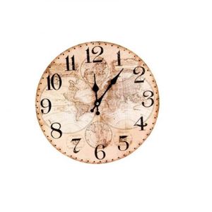 Horloge Carte Du Monde