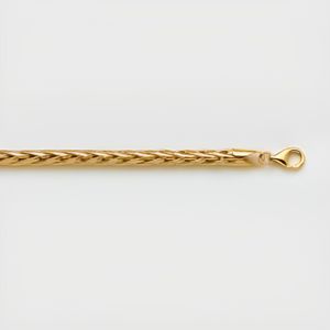 Bracelet en argent rhodié, maille palmier : Longueur - 18 Femme - Le Manège  à Bijoux®
