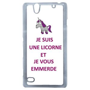 Coque Originale Humour Licorne Je T Emmerde Sony Xperia C4 Achat Coque Bumper Pas Cher Avis Et Meilleur Prix Cdiscount