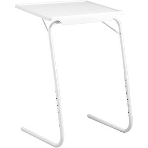 TABLE D'APPOINT Table d'appoint pliante blanche - Extensible en ha