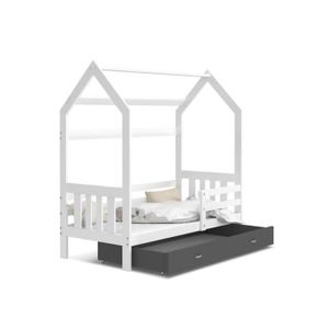 Lit cabane avec sommier et matelas clearance