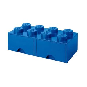 Petite boîte de rangement et présentation LEGO pour 8 mini-figurines en  rouge