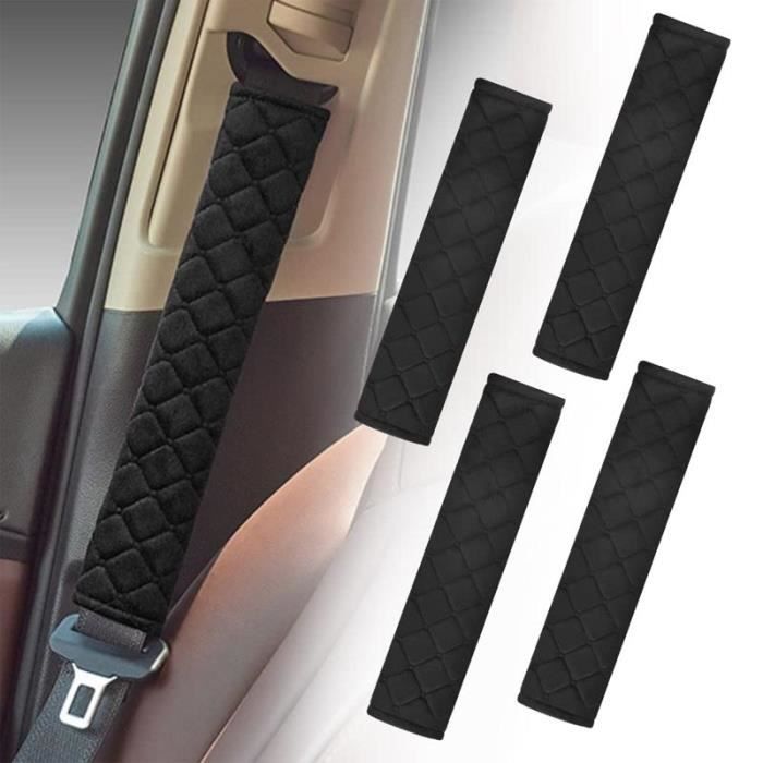 WALFRONT 2pcs / Set coussinets de protection de ceinture de sécurité de  voiture universelle confortable housse de coussin de sangle d'épaule,  épaulette de ceinture de sécurité, tapis de 