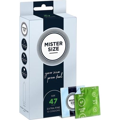 Préservatifs MISTER SIZE - Taille Ajustée - Lot De 10 - Pour Une Protection Intime Personnalisée