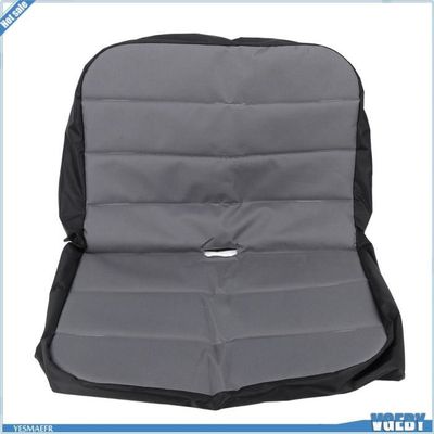Housse De Siège Rembourrée Anti-Poussière Pour Tracteur - Protection Imperméable Jaune/Gris Avec Poches
