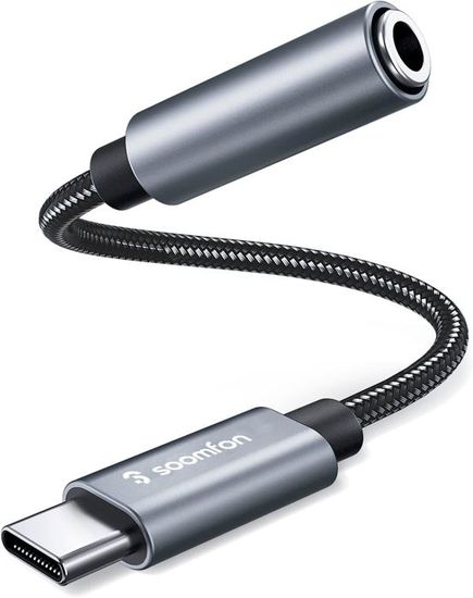adspow Adaptateur USB C Jack de Casque 3,5mm,Adaptateur Jack USB Type C Audio avec