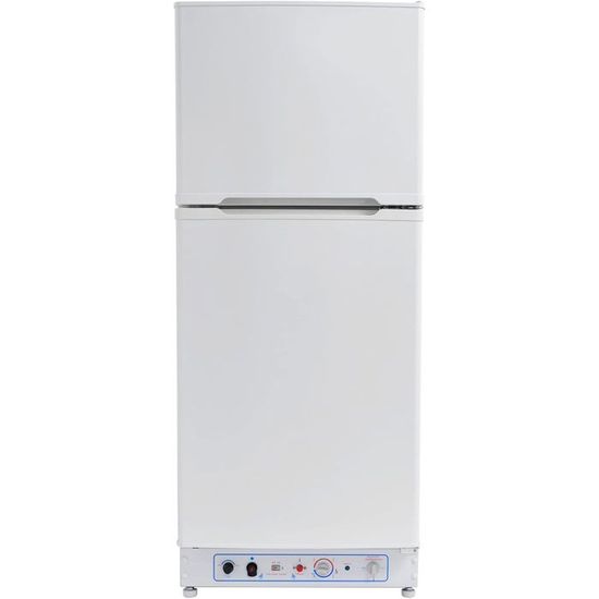 Frigo Gaz SMETA 265L Avec Congélateur - 2 Voies (gaz/220V) - Pour Camping-car, Caravane, Mobile-home - Blanc