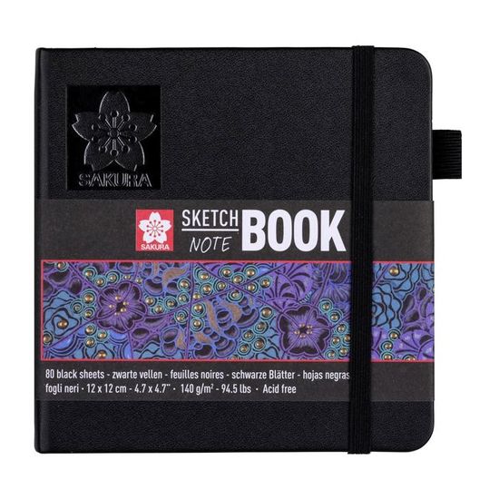 Idena Carnet De Croquis A4 – 80 Feuilles Vierges 110 G/m², Couverture Rigide Noire Élégante, Idéal Pour Dessin, Esquisse Et Art Créatif