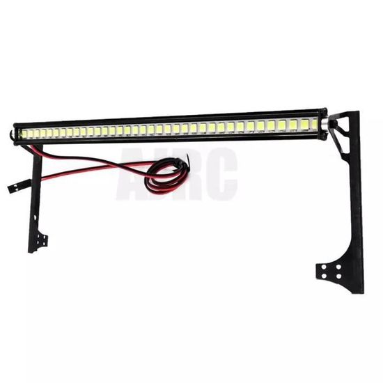 Barre LED De Toit Réaliste Pour Modèles RC 1/10, 1/8, 1/5 - Boîtier Métal 125mm - Integy