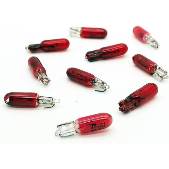Ampoules T5 12V 1,2W - Lot De 20 Pour éclairage Tableau De Bord Et Compteurs - 9