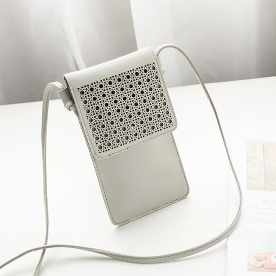 Theaque Bling Strass Soirée Sac à main Téléphone Portable Portefeuille Pochette Sac à bandoulière, Blanc Theaque Bling Strass Soirée Sac à main Téléphone Portable Portefeuille Pochette Sac à bandoulière, Blanc