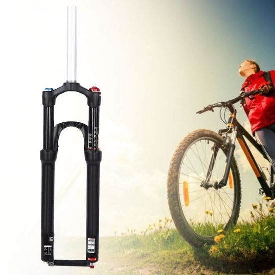 Fourche VTT 26 Pouces à Ressort Zoom – Blanche, Réglable Et Blocable, Débattement 60mm