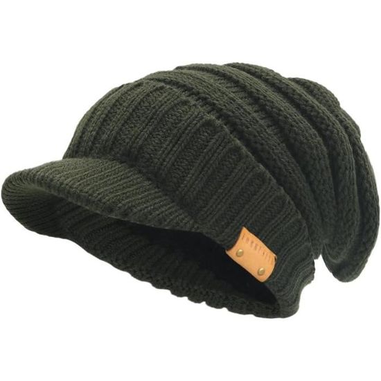 Bonnet Épais En Laine Tricoté + Écharpe - Ensemble Hiver Unisexe - PUDDINGDUCK - Taille Unique