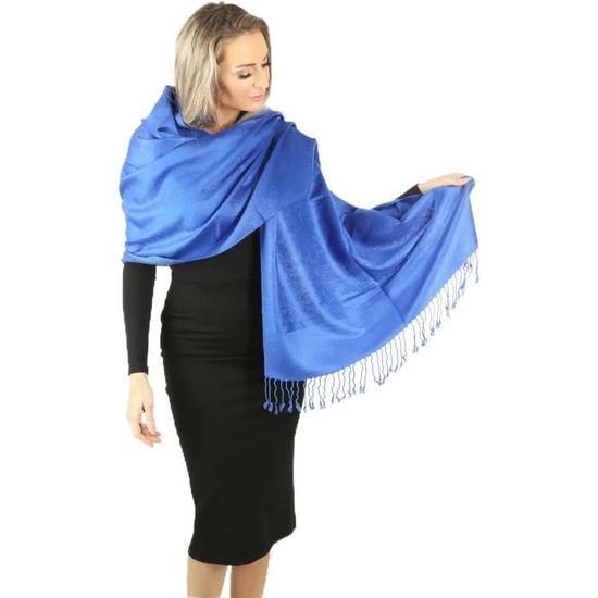 Écharpe PashminaShine Femme – Douce Comme Cachemire, Légère Comme Soie, Motif Paisley