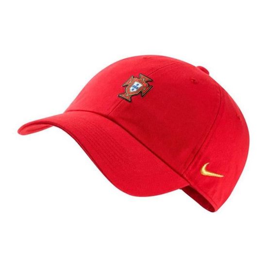 Casquette Portugal Avec Blason - Taille Réglable Velcro, 100% Polyester, Circonférence 55-59 Cm, Unisexe