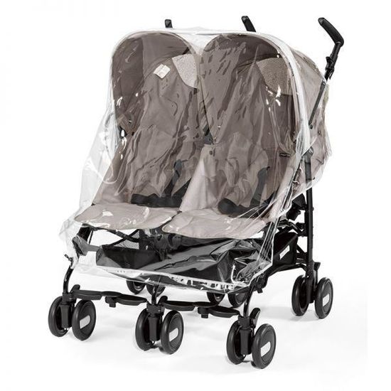 Habillage pluie pour poussette double peg perego best sale