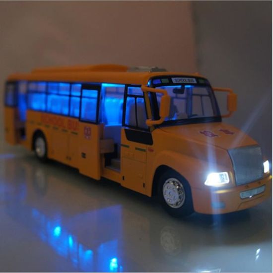 Jouet Autobus Scolaire - Voiture Pour Enfant - Cadeau Idéal Pour Noël Ou Anniversaire - Marque Unibos