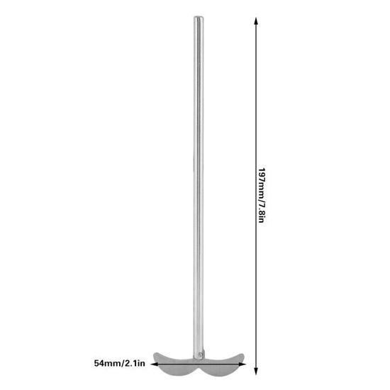 Tête De Mélange Pour Perceuse – Tige D'agitation 400 Mm – Rouge – En Acier