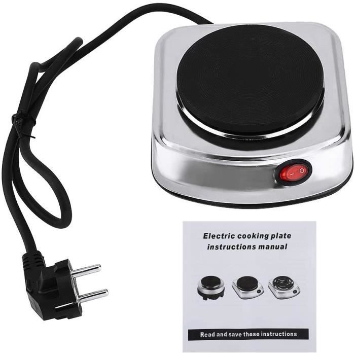 Cuisinière électrique, plaque chauffante électrique 500w pour la cuisine travle pour plaques