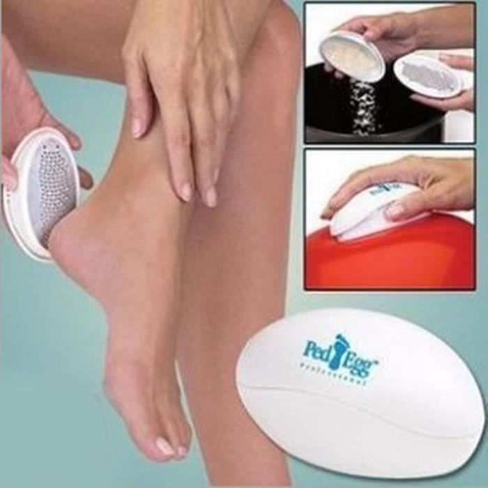 Ped Egg dur remover fichier de pied ultime de pédicure lisse beaux pieds de la peau sèche