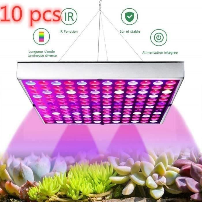 10 pcs LED lampe horticulture 50W, lampe pour plante floraison avec UV et IR Lumière, éclairage