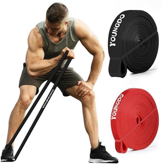 2 Bandes Elastiques de Sport Musculation - Bande Élastique Fitness Résistance
