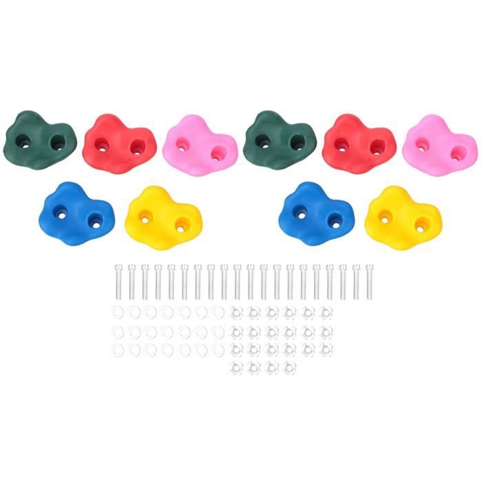 Supports d'escalade, 4,1 x 3,6 pouces, supports muraux d'escalade, sûrs et fiables pour l'équipement de divertissement Enfants