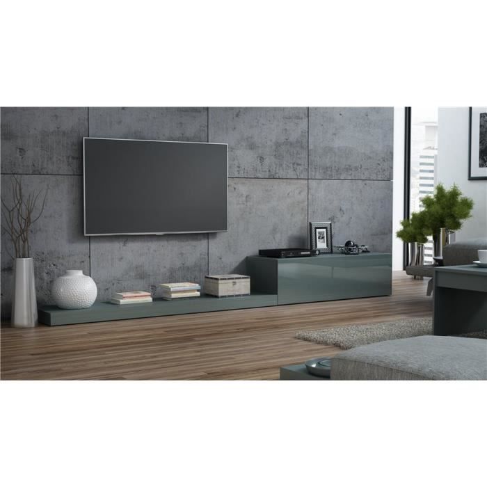 Ensemble meuble TV design LIME II - Gris