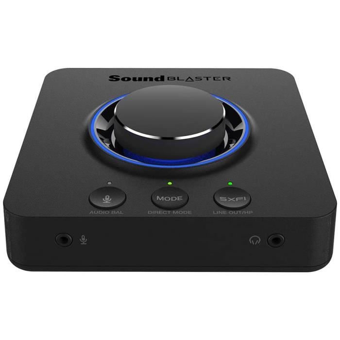 CREATIVE Sound Blaster X3 - Carte son DAC et ampli USB externe 7.1 haute résolution avec Super X-Fi® pour PC et Mac