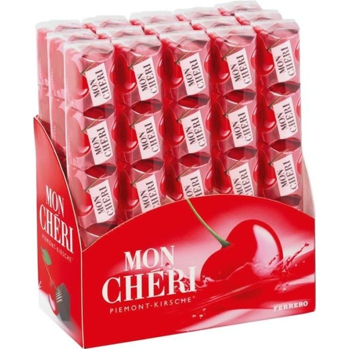 Ferrero Mon Chéri barres, 15 barres de chocolat