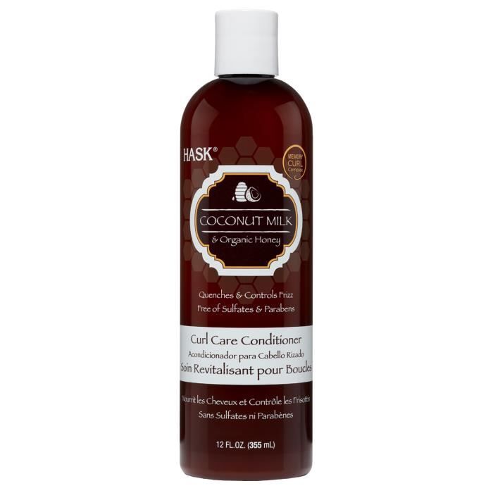 Hask - Après Shampoing Lait de coco & Miel 355 ml
