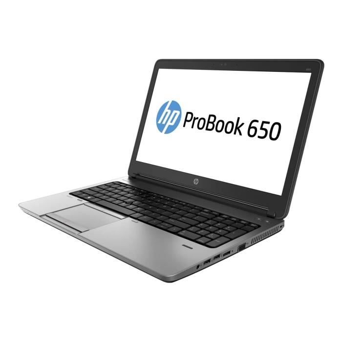 HP ProBook 650 G1 i5-4200M 8Go 250Go SSD 15.6'' Win 10ProNoir et argent