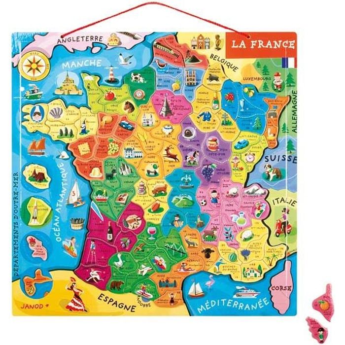 Puzzle France Magnétique