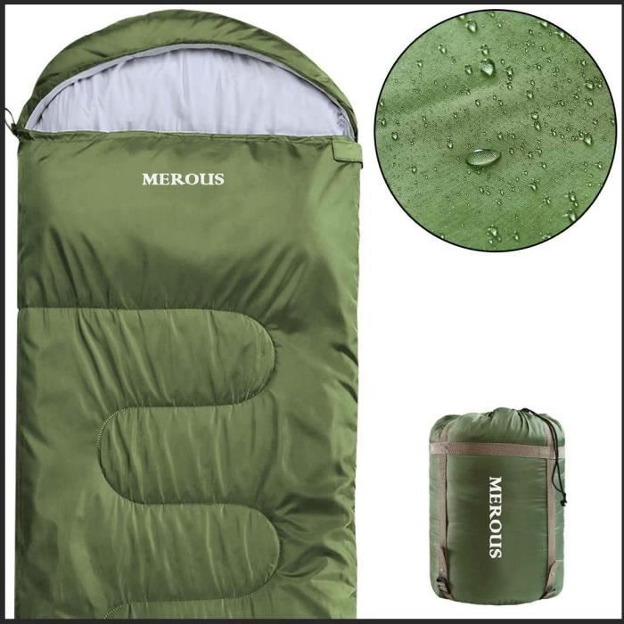 Sac de couchage adulte automne/hiver pour voyage extérieur et camping (190+30)*85CM - un acheté, un gratuit