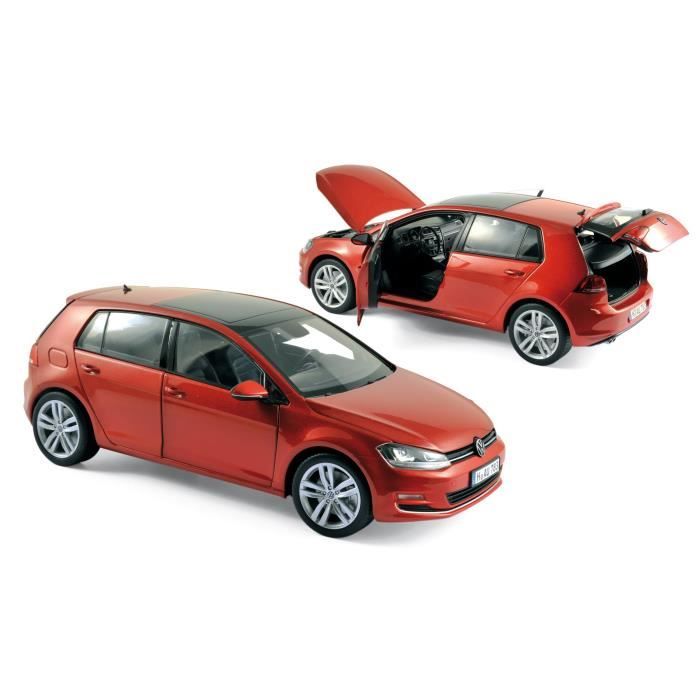 NOREV Voiture de collection 1:18 Volkswagen Golf 2013 Rouge coucher de soleil