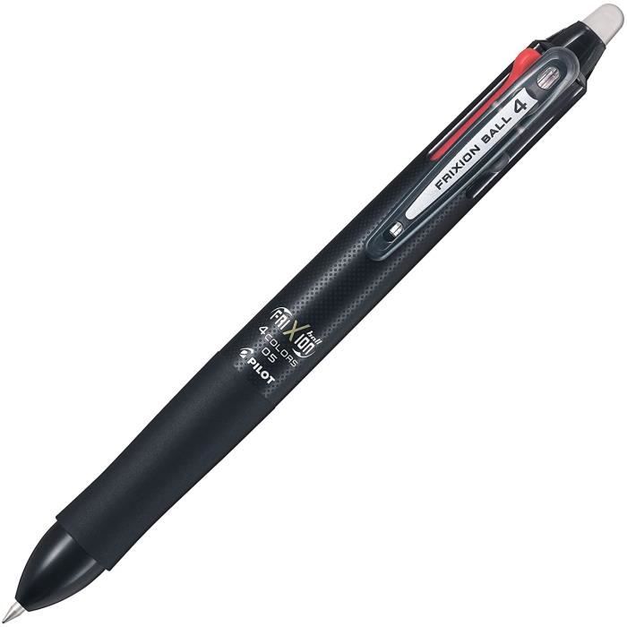 Pilot FRIXION BALL Stylo à bille effaçable 4 quatre couleur – 0,5 mm – noir Japon import