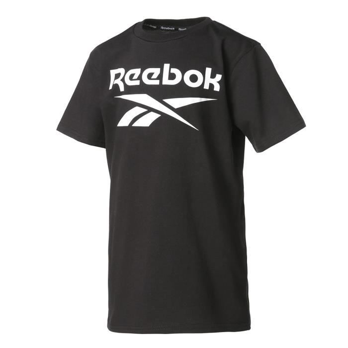 Teeshirt Noir REEBOK logo Classic garcon