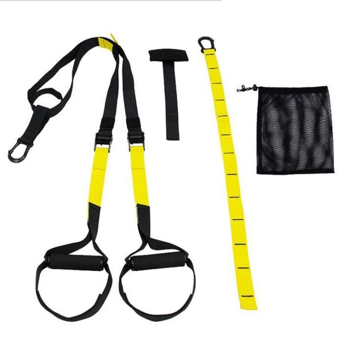 Élastique Latin Entraînement Bande Fitness Pilates Yoga Élastique Bande Résistance pour Fitness - Jaune