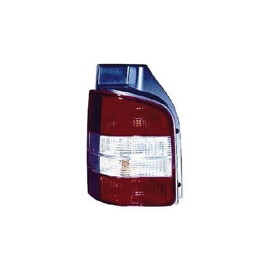 Feu arrière gauche VOLKSWAGEN TRANSPORTER T5, 2003-2009, (2 portes arrière), rouge/blanc, .