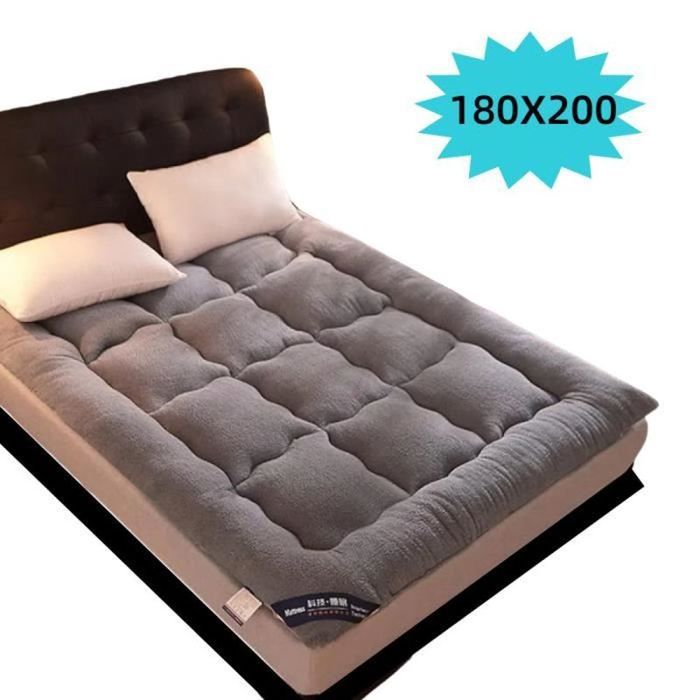 Matelas De Sol Futon Tatami Japonais 5cm Épais - Portable Pliable Gris 90x190cm - Idéal Camping Et Maison