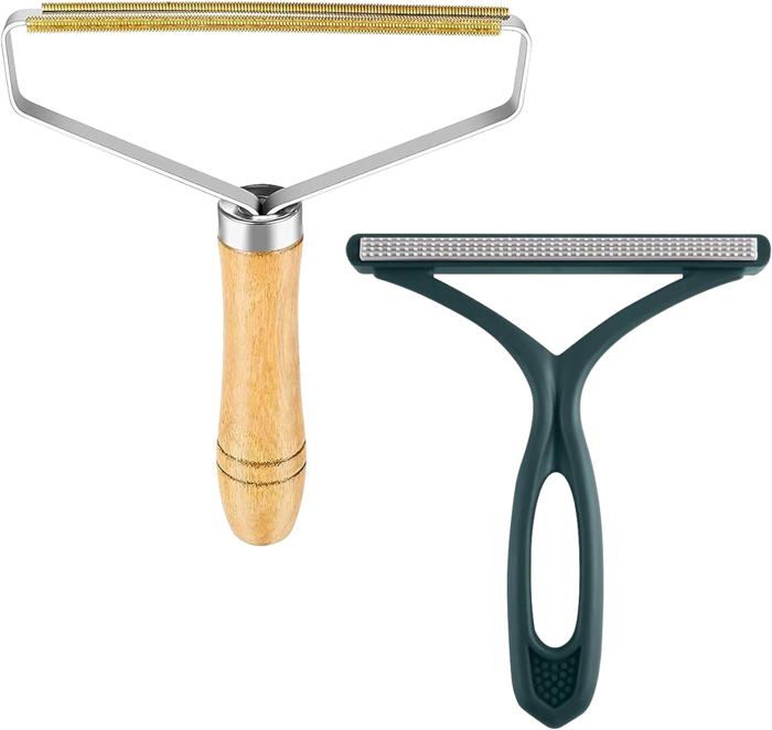 Comparer les prix de 2PCS Brosse Chiens Chats, Brosse Anti Poils Animaux, Coupe Bouloche pour Vêtements, Tapis, Animaux, Rideaux, Voitures