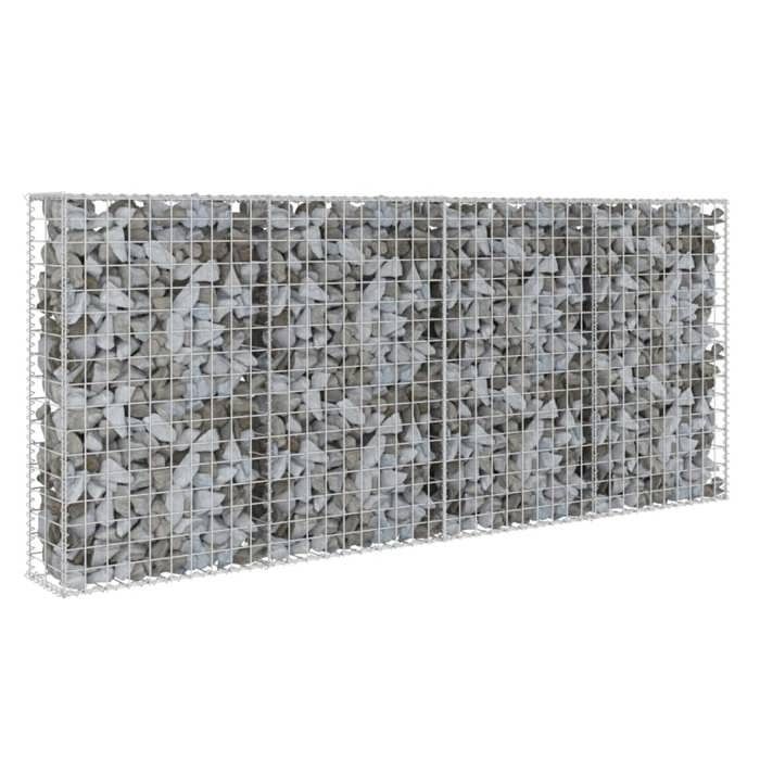 SALE 2025Panier à Pierres Moderne - Mur à gabion avec couvercles - Acier galvanisé 200 x 20 x 85 cm chill626996