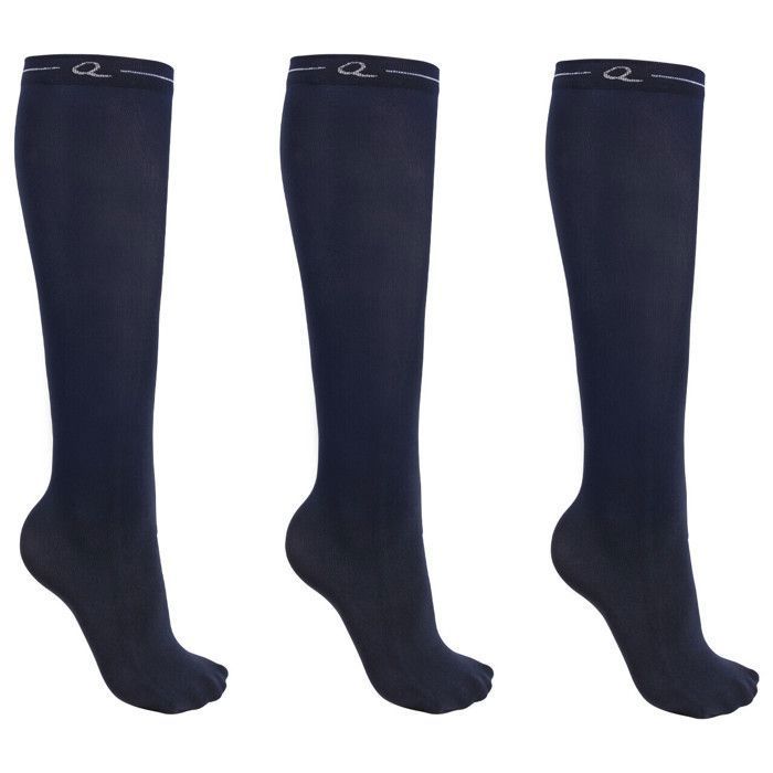 Chaussettes équitation QHP (x3) - navy Chaussettes équitation QHP (x3) - navy