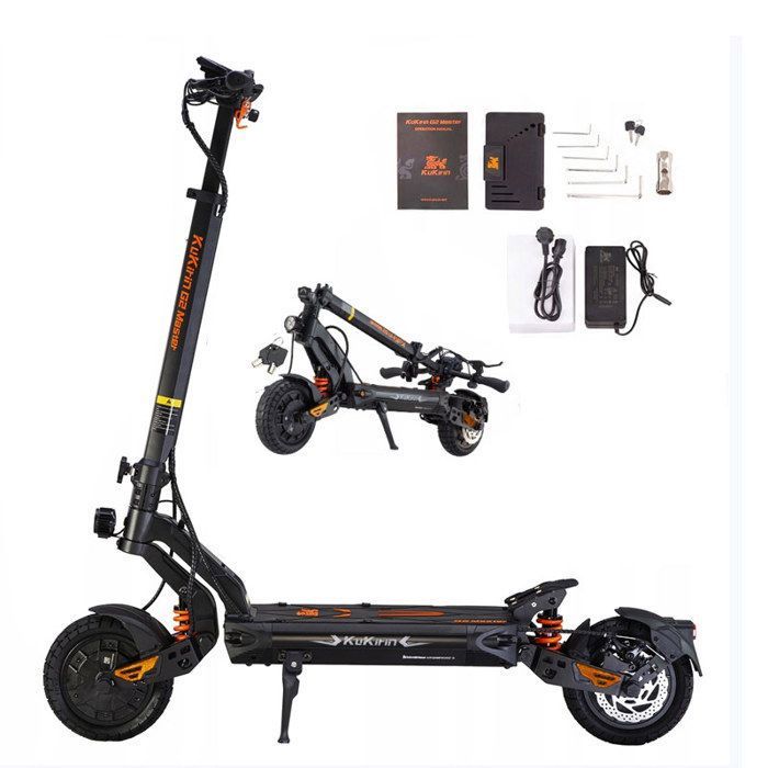 Trottinette Électrique Kukirin G2 Master 2000W 52V 20.8Ah – Tout Terrain Pliable