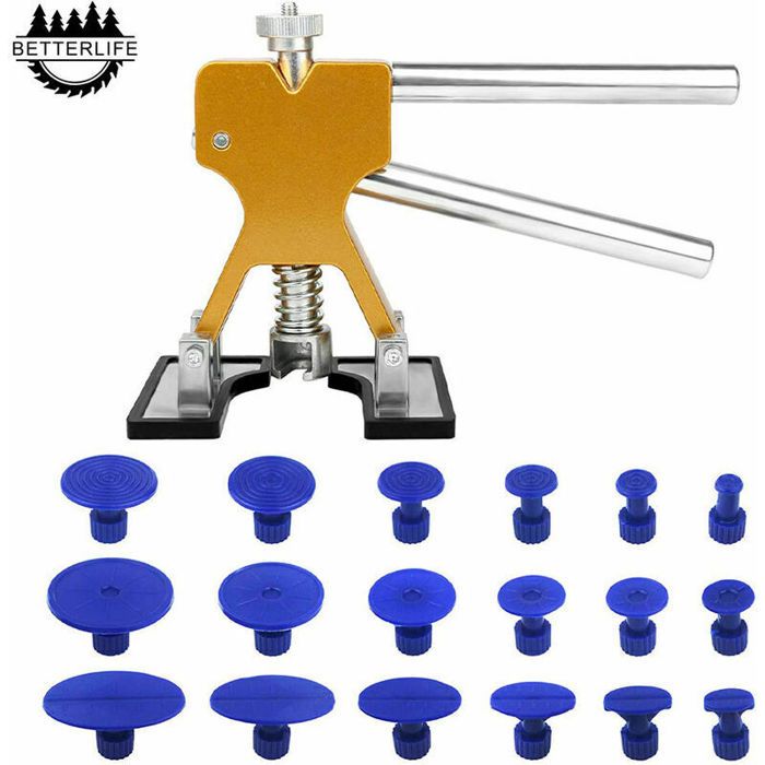 Kit 18 ventouses de débosselage carrosserie sans peinture - Outil professionnel pour éliminer les bosses sur tôle (diamètres