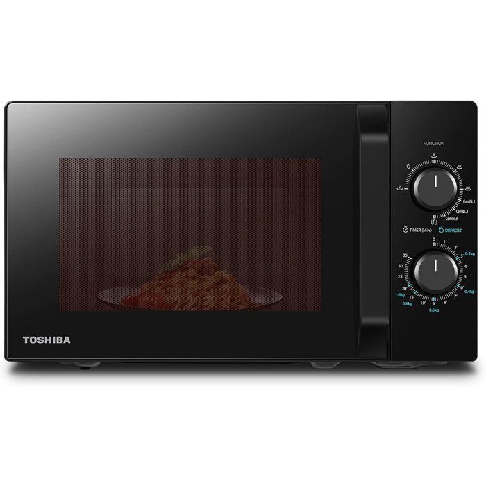 Micro-ondes combiné pose libre- TOSHIBA - MW2-MG20PF(BK)  - 800W - Grill 1000 W - 20L - Noir - Toshiba